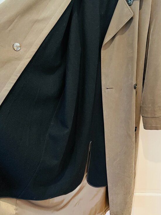 Jones New York Jacket Womens Double Breasted Button Up Trench Coat Size L / 12 P - Picture 9 of 16